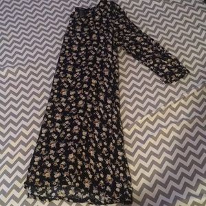 Black floral dress